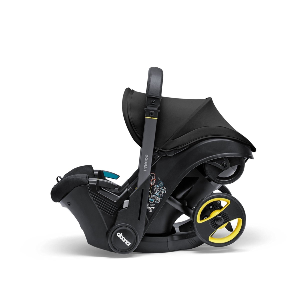 Doona i Car Seat & Stroller + ISOFIX Base - Nitro Black - For Your Little One