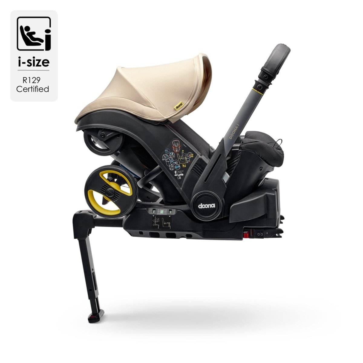 Doona i Car Seat & Stroller + ISOFIX Base - Nitro Black - For Your Little One