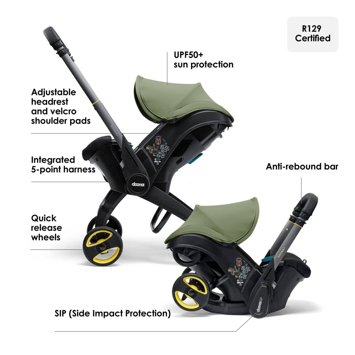 Doona i infant Car Seat - Desert Green - For Your Little One