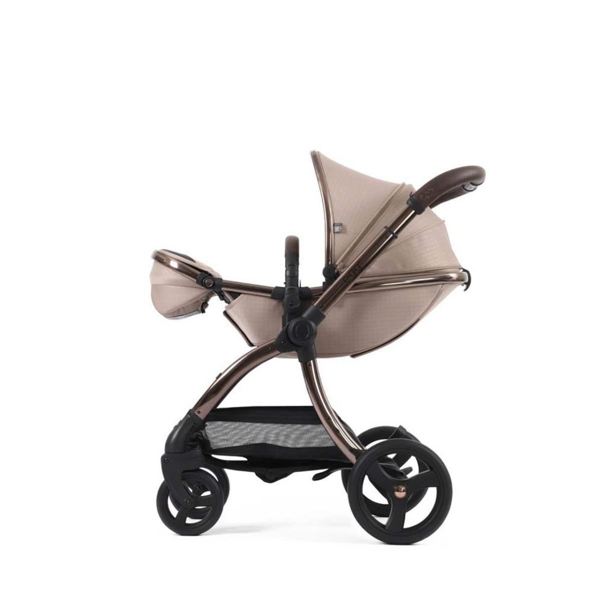Egg® 3 Pushchair + Carrycot 2 in 1 Pram Special Edition - Houndstooth Almond - For Your Little One