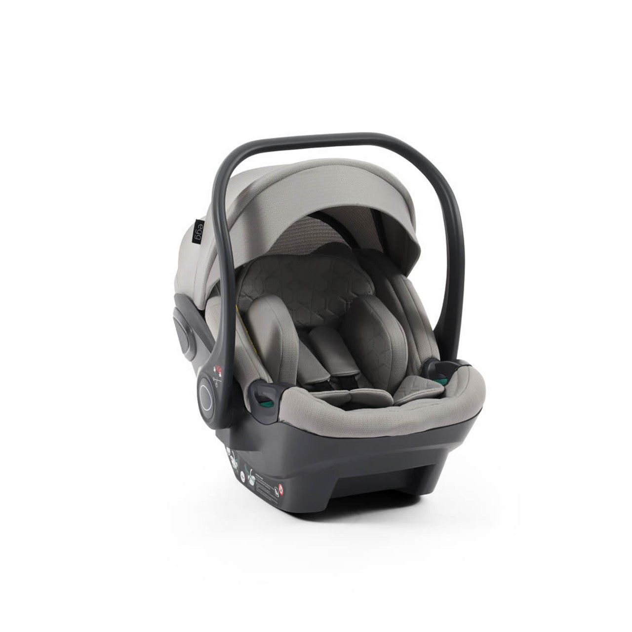 Egg Shell I-Size Newborn Car Seat - Glacier -  | For Your Little One