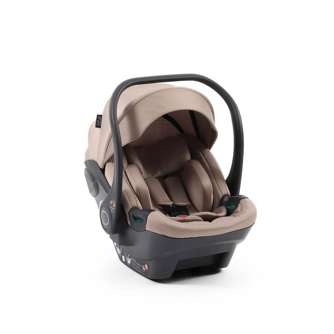 Egg Shell I-Size Newborn Car Seat - Houndstooth Almond