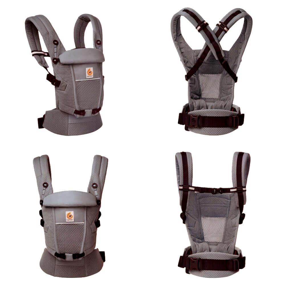 Ergobaby Carrier Adapt Soft Flex Mesh - Graphite Grey - For Your Little One