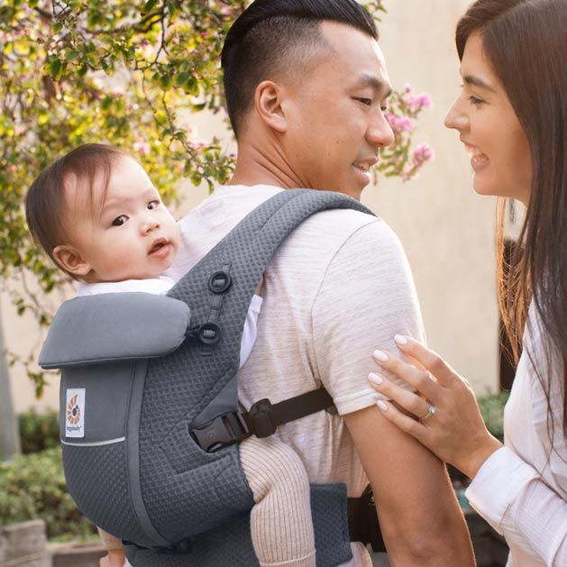 Ergobaby Carrier Adapt Soft Flex Mesh - Graphite Grey - For Your Little One