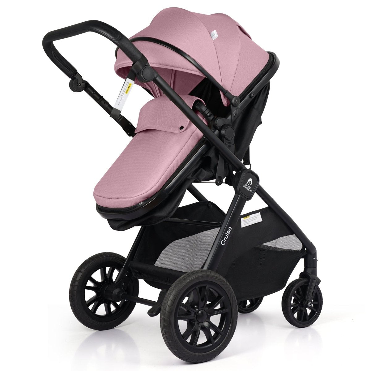 For Your Little One Cruise 3 In 1 Travel System With i - Size Car Seat - Blush Rose - For Your Little One