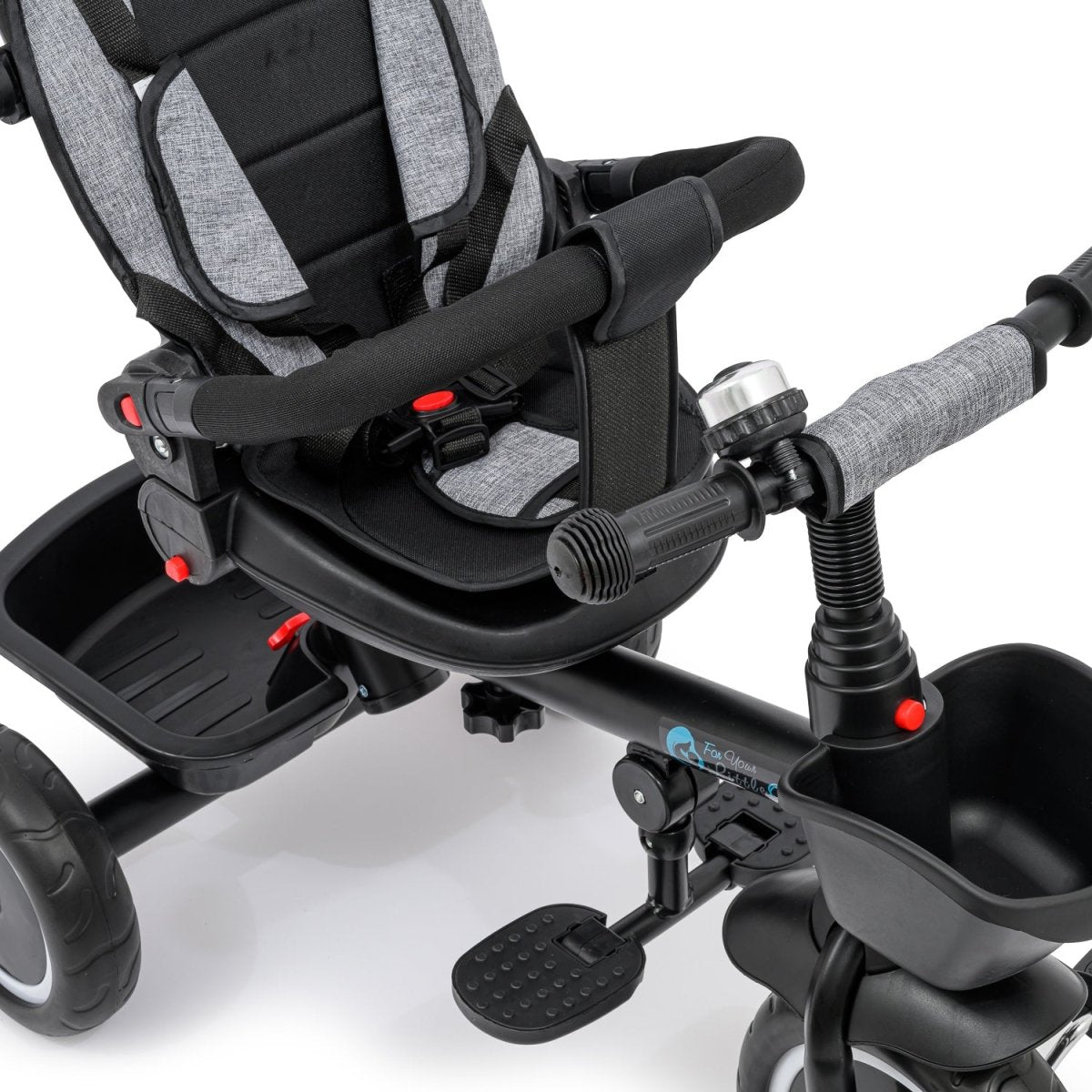 Foryourlittleone 4 in 1 Trike V3 - Grey (9m - 5y) - For Your Little One