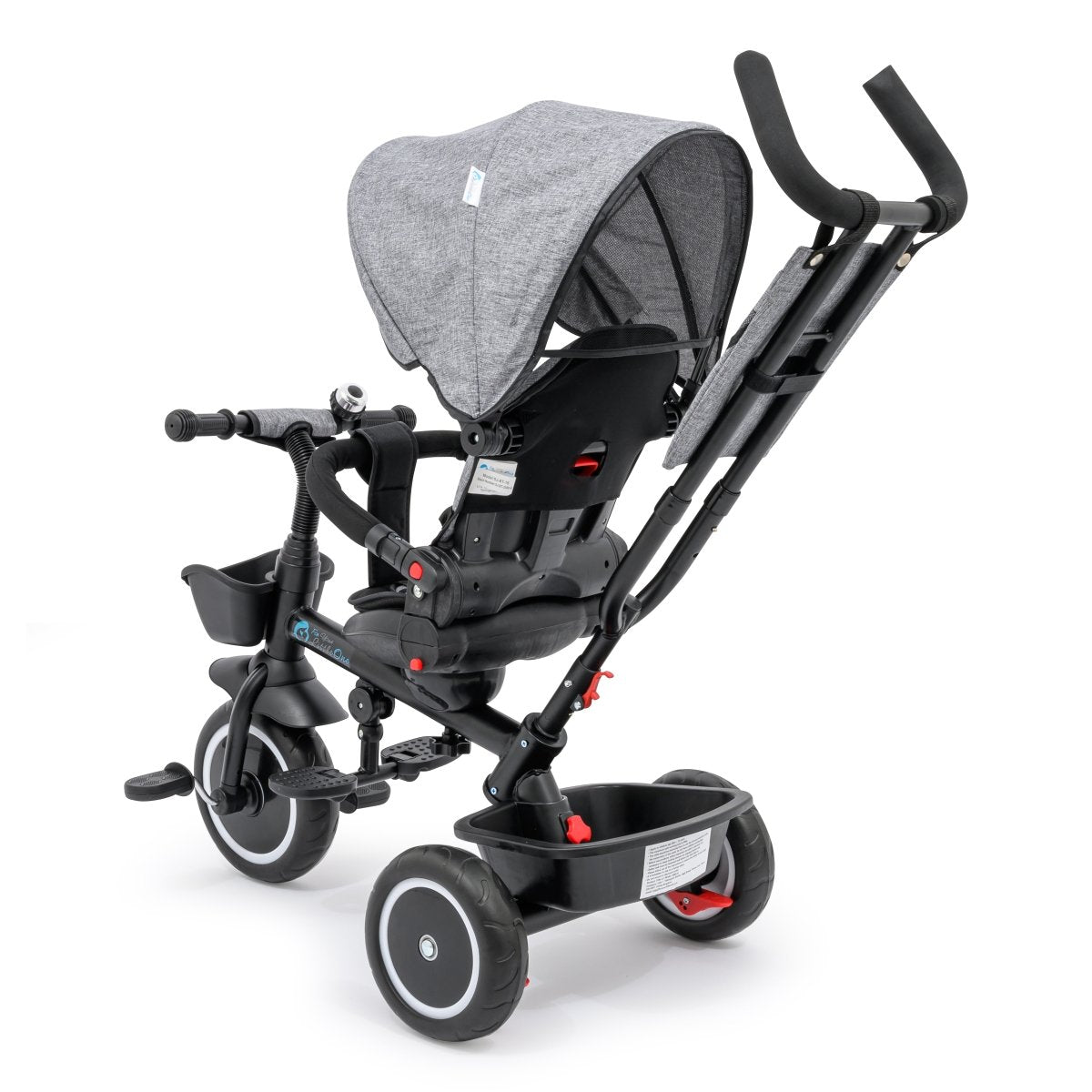Foryourlittleone 4 in 1 Trike V3 - Grey (9m - 5y) - For Your Little One