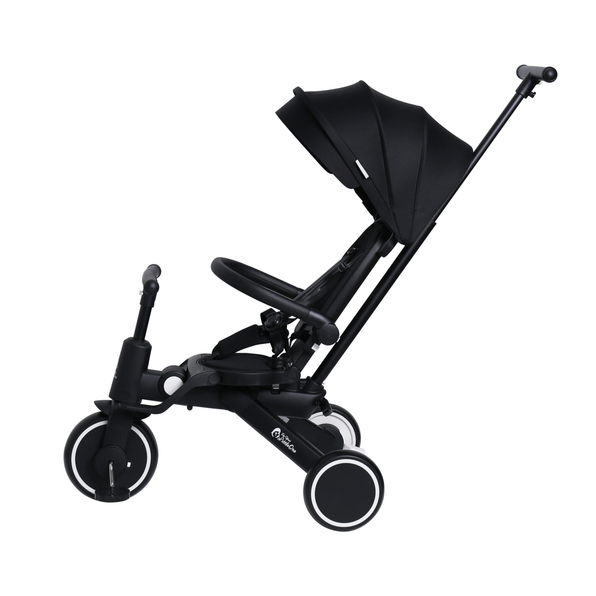 Foryourlittleone Xplor 6 in 1 Foldable Trike - Jet Black (10m - 5y) - For Your Little One