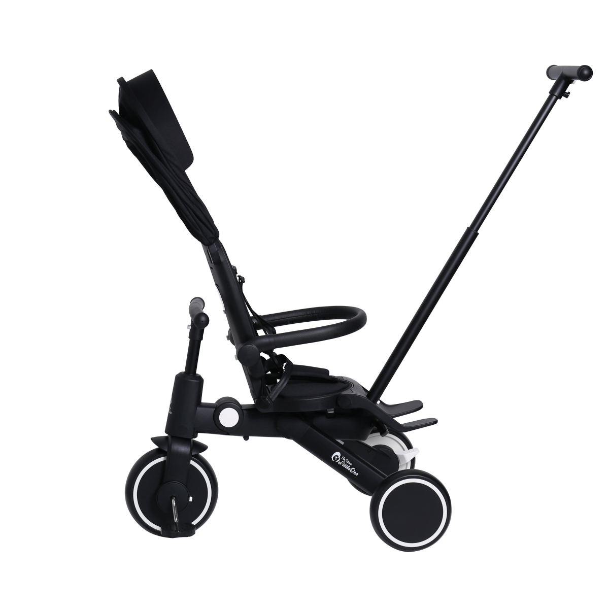 Foryourlittleone Xplor 6 in 1 Foldable Trike - Jet Black (10m - 5y) - For Your Little One