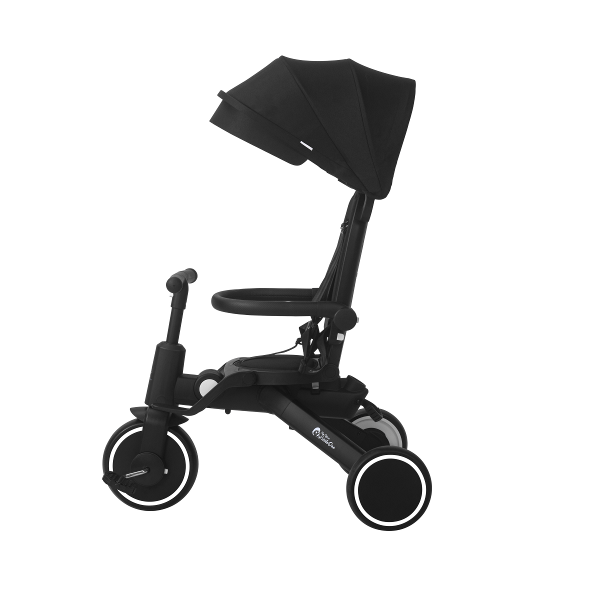 Foryourlittleone Xplor 6 in 1 Foldable Trike - Jet Black (10m - 5y) - For Your Little One