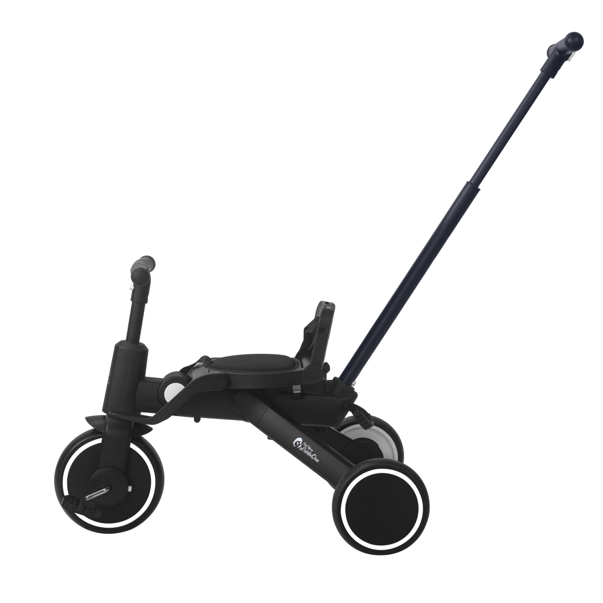 Foryourlittleone Xplor 6 in 1 Foldable Trike - Jet Black (10m - 5y) - For Your Little One