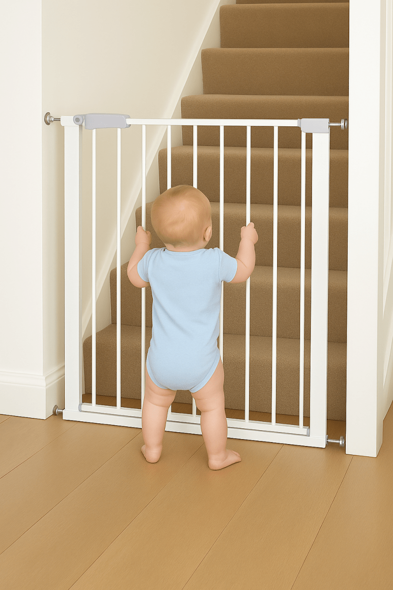FYLO Baby Safety Stair Gate Pressure Fit 75 - 86cm - Damaged Box - For Your Little One