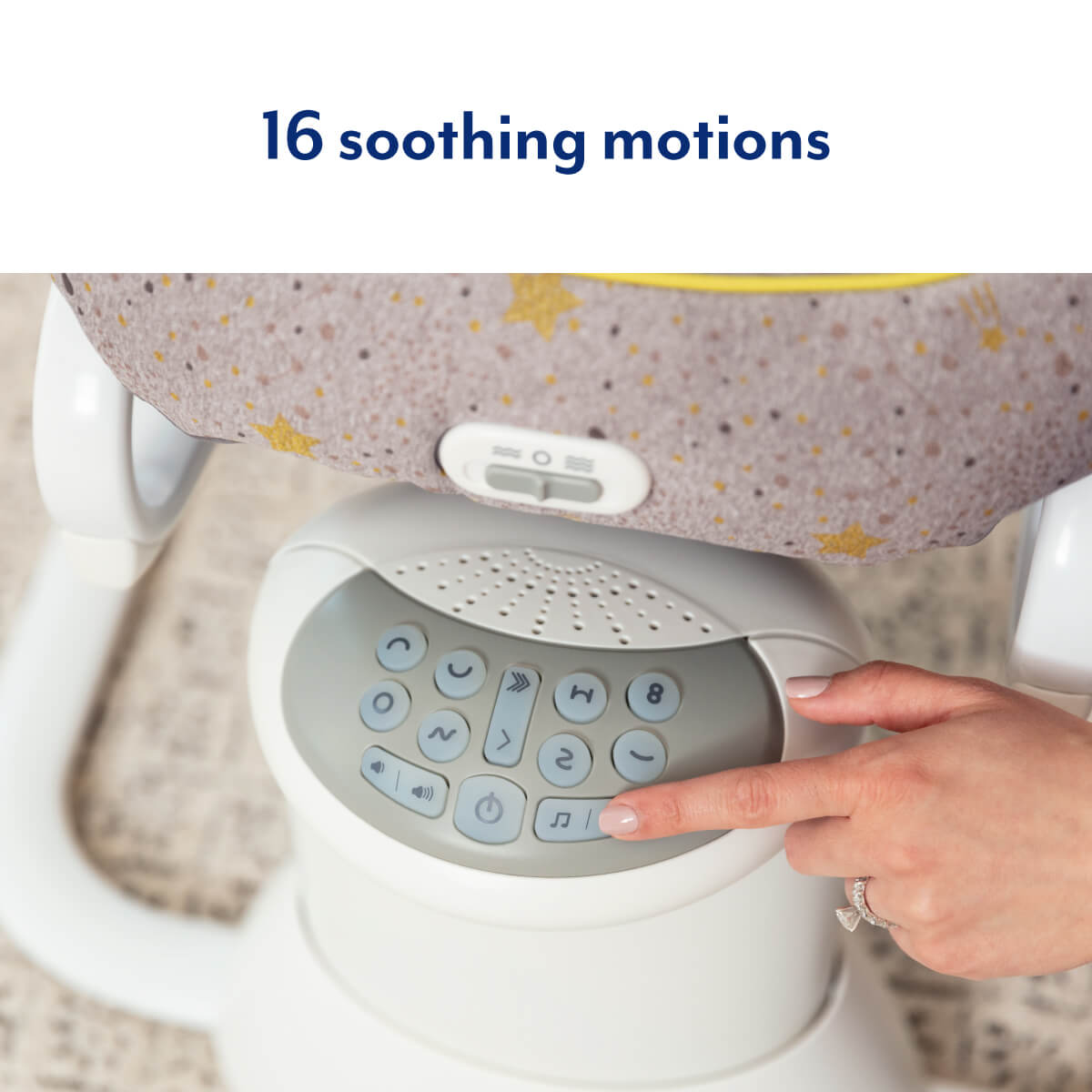 Graco All Ways Soother 2in1 Swing / Rocker with Vibration & Musical Sounds – Stargazer Grey - For Your Little One