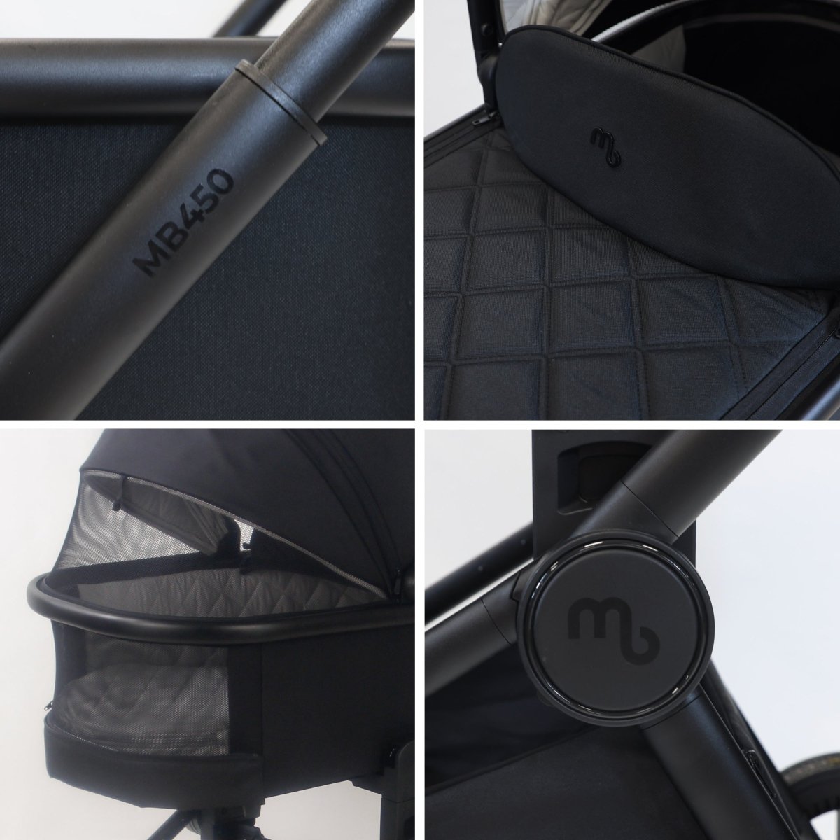 Grade A Return My Babiie MB450i 2 - in - 1 Pushchair - Black - Clearance - For Your Little One