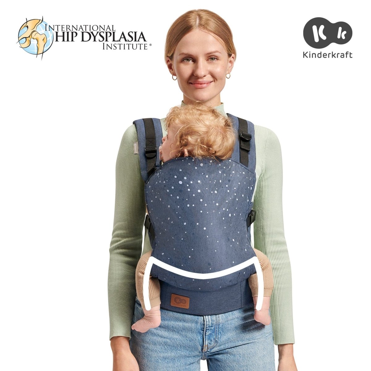 Kinderkraft Nino Baby Carrier Confetti Denim - For Your Little One