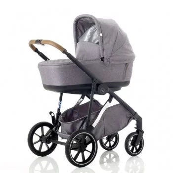 Mee-Go Uno Plus Carry Cot - Grey/Chrome - For Your Little One