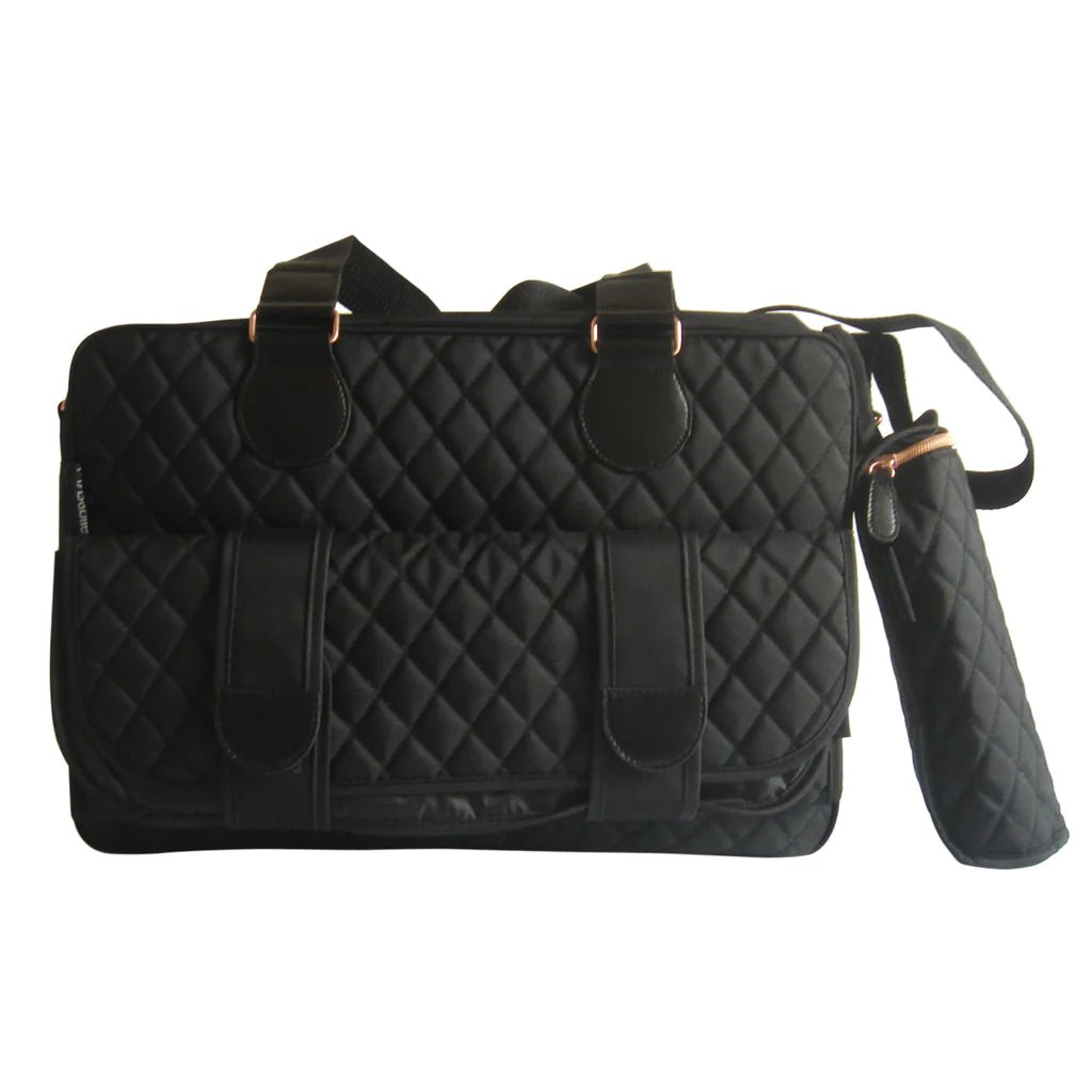 My Babiie Deluxe Changing Bag - Black Quilted - For Your Little One