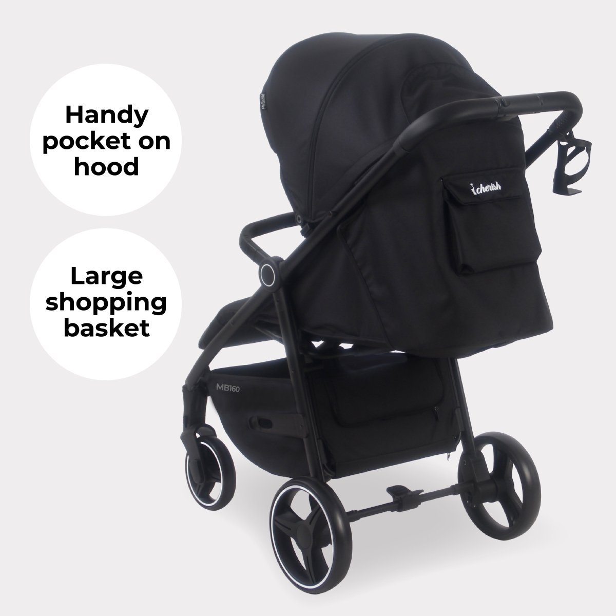 My Babiie MB160 Plus Pushchair - Black Leopard - For Your Little One