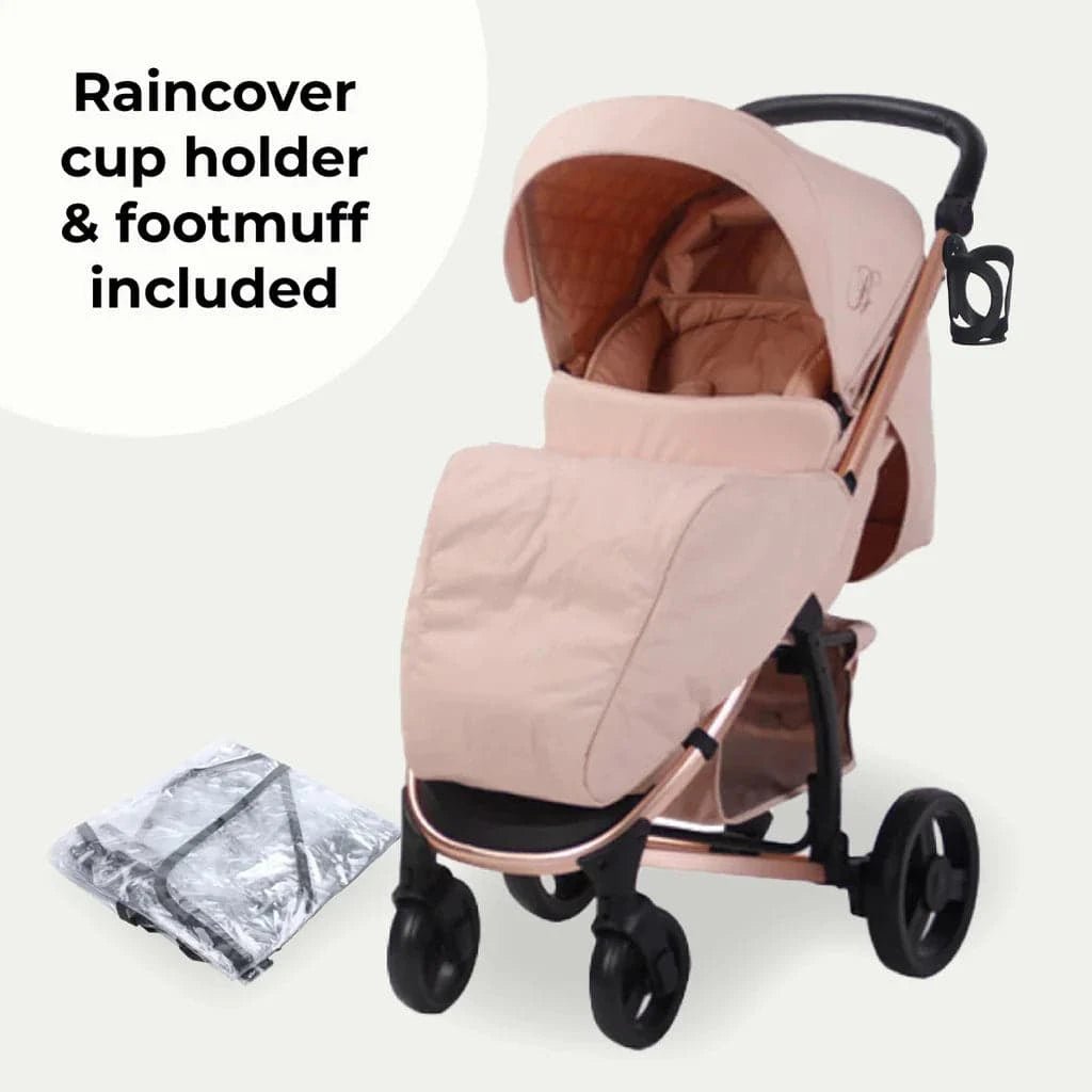 My Babiie MB200i 3 - in - 1 Travel System - Billie Faiers Blush - For Your Little One