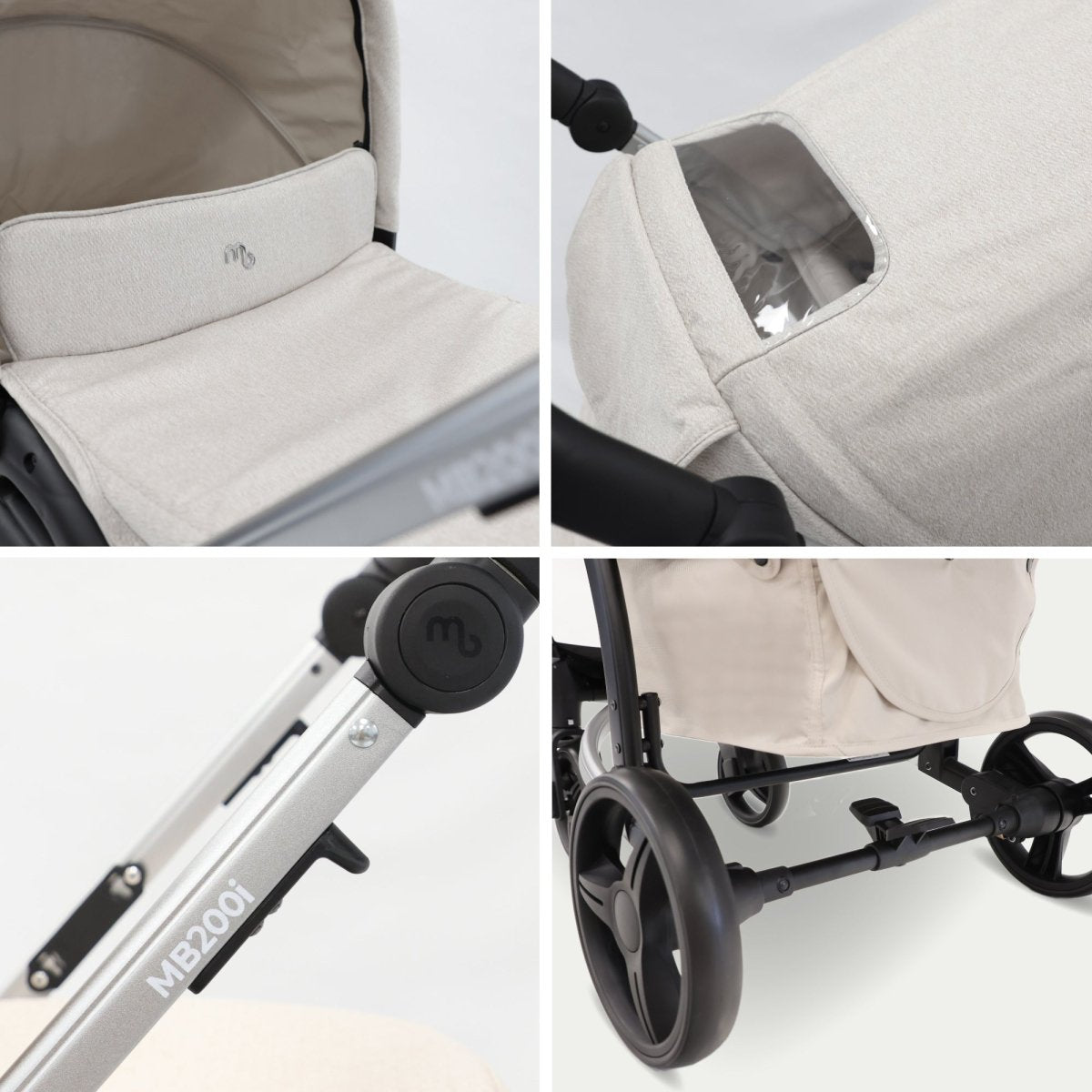 My Babiie MB200i 3 - in - 1 Travel System - Billie Faiers Oatmeal - For Your Little One