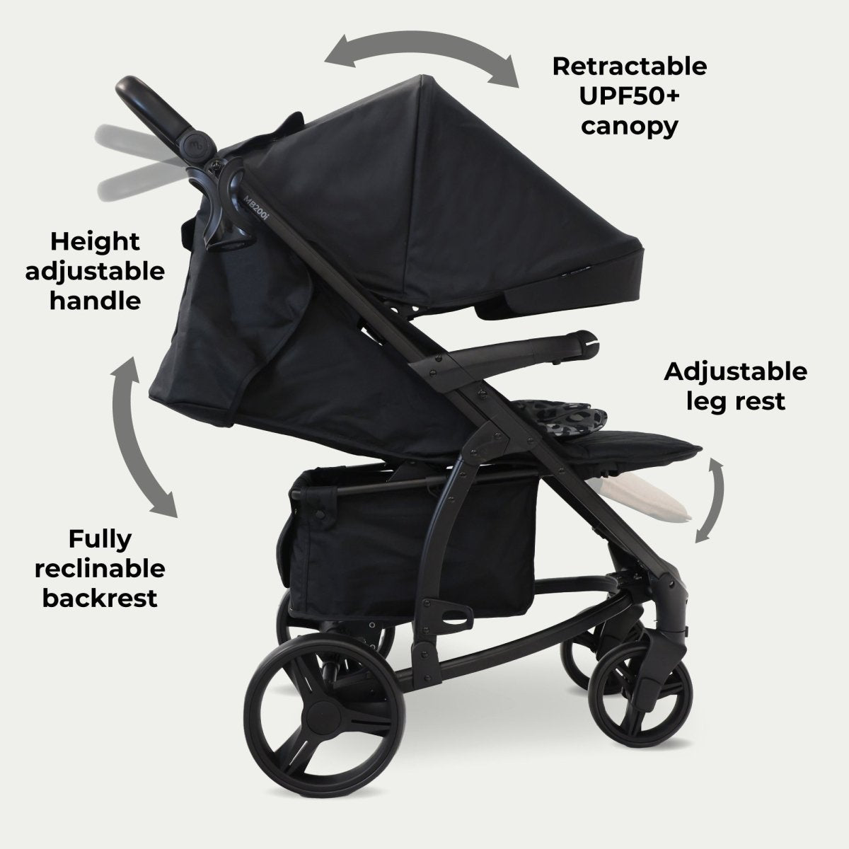 My Babiie MB200i 3 - in - 1 Travel System - Dani Dyer Black Leopard - For Your Little One