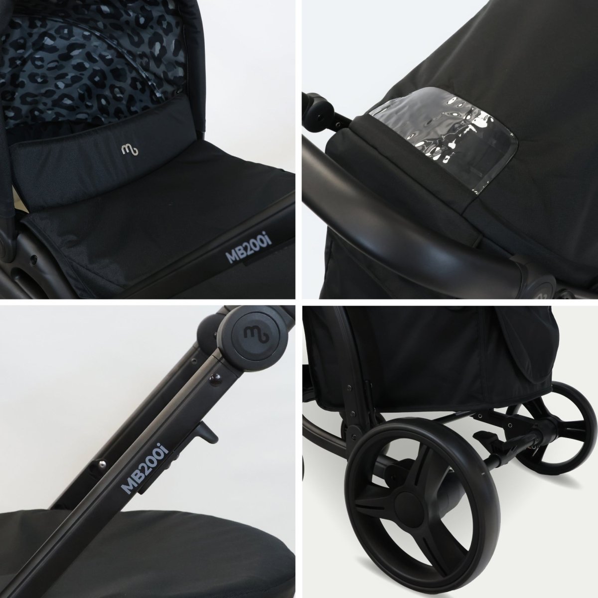 My Babiie MB200i 3 - in - 1 Travel System - Dani Dyer Black Leopard - For Your Little One