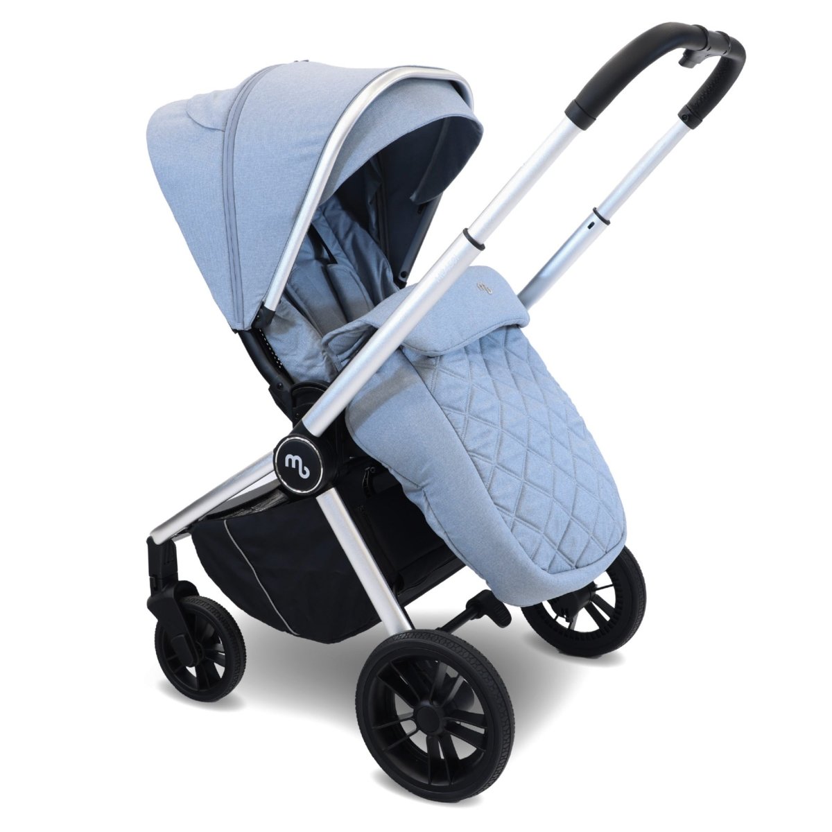 My Babiie MB450i 2 - in - 1 Pushchair - Steel Blue - For Your Little One