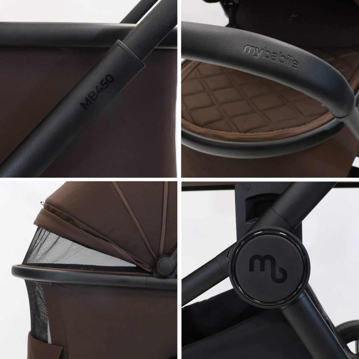 My Babiie MB450i 3 - in - 1 Travel System And Base - Chocolate - For Your Little One