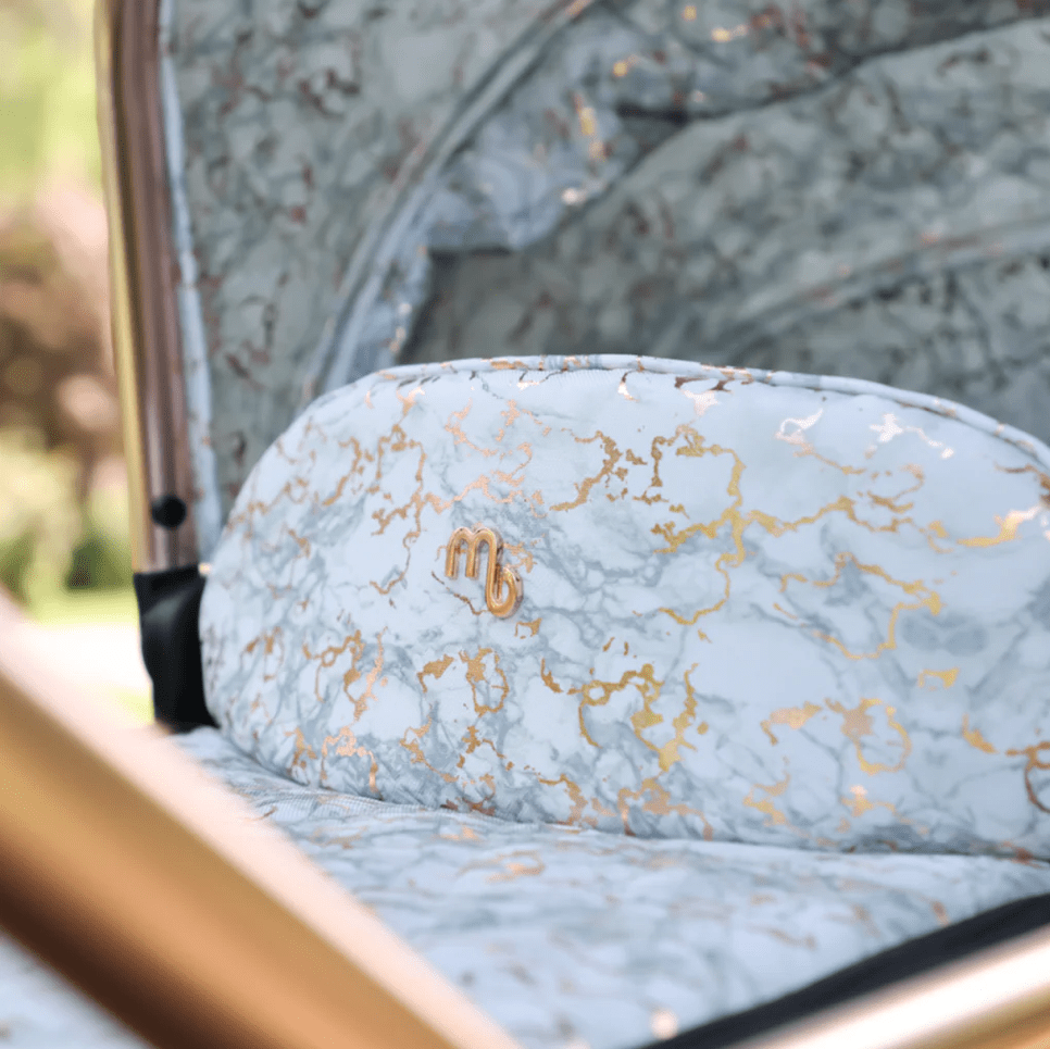 My Babiie MB500 2 - in - 1 Pushchair And Bassinet - Rose Gold Marble - For Your Little One