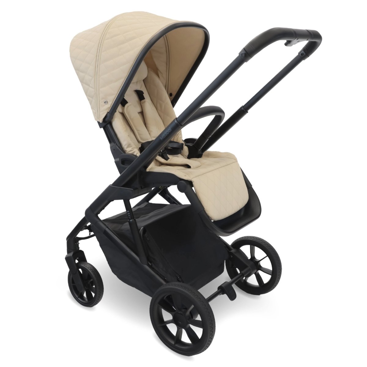 My Babiie MB500i 3 - in - 1 Travel System Wiith Base - Almond - For Your Little One