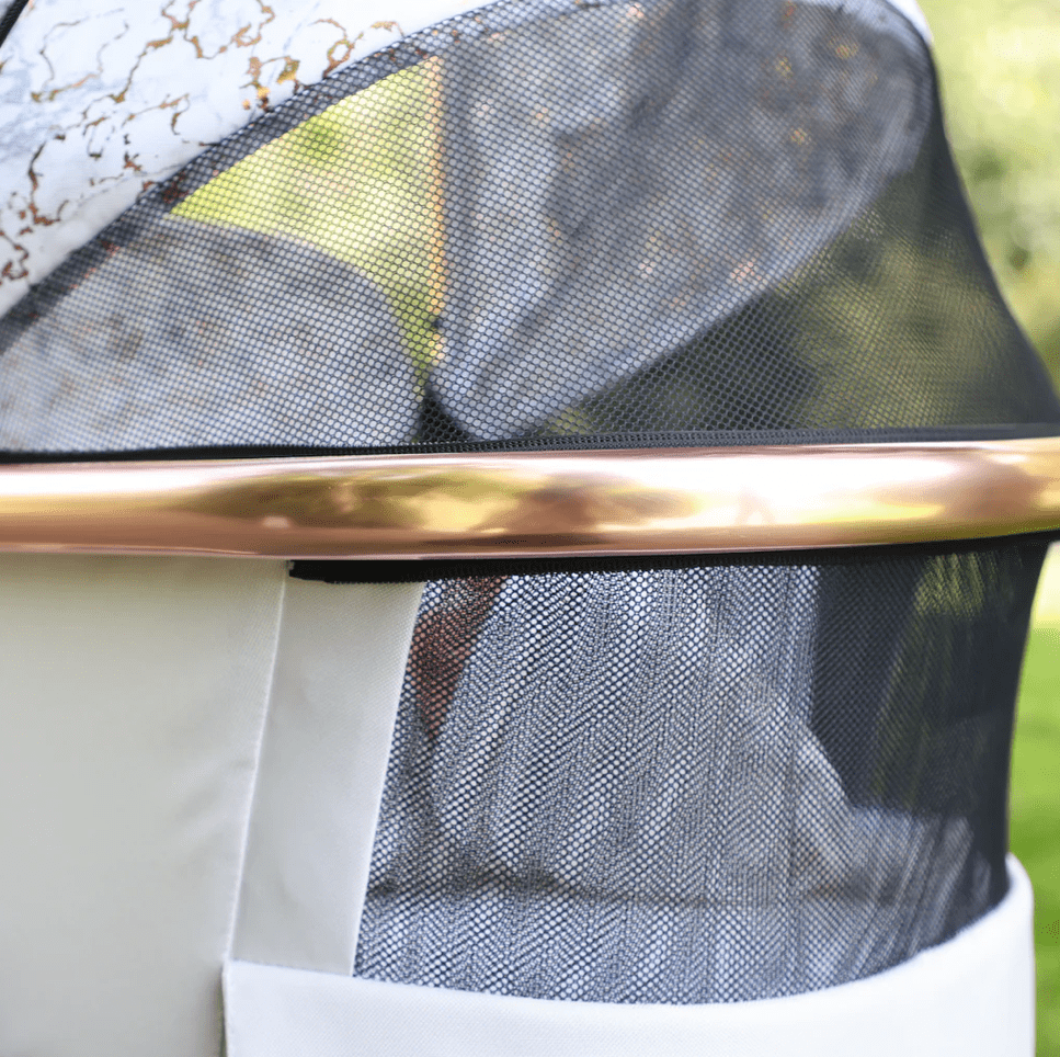 My Babiie MB500i 3 - in - 1 Travel System Wiith Base - Rose Gold Marble - For Your Little One