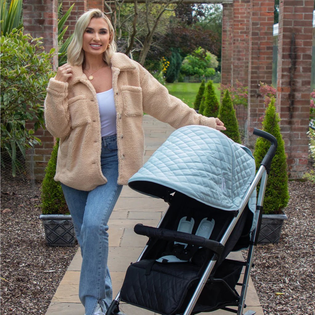 My Babiie MB51 Plus Stroller - Billie Faiers Quilted Aqua - For Your Little One
