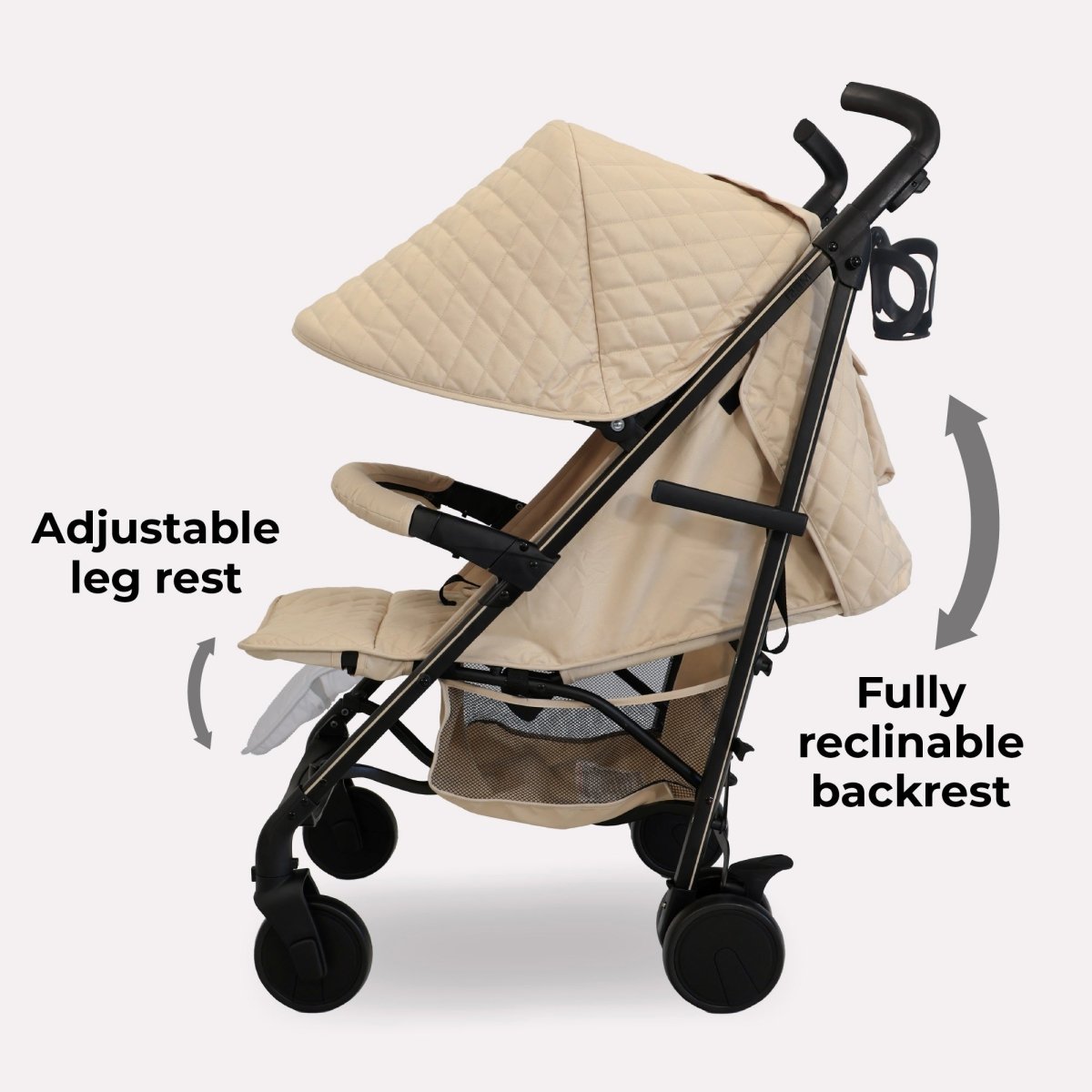 My Babiie MB51 Plus Stroller - Billie Faiers Quilted Sand - For Your Little One