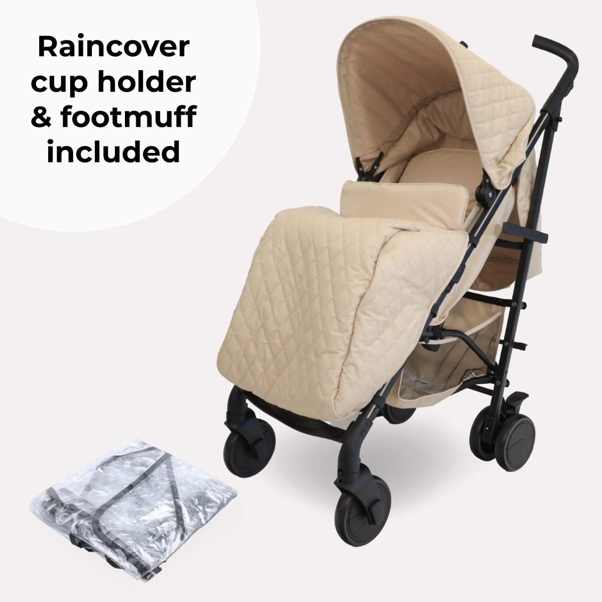 My Babiie MB51 Plus Stroller - Billie Faiers Quilted Sand - For Your Little One