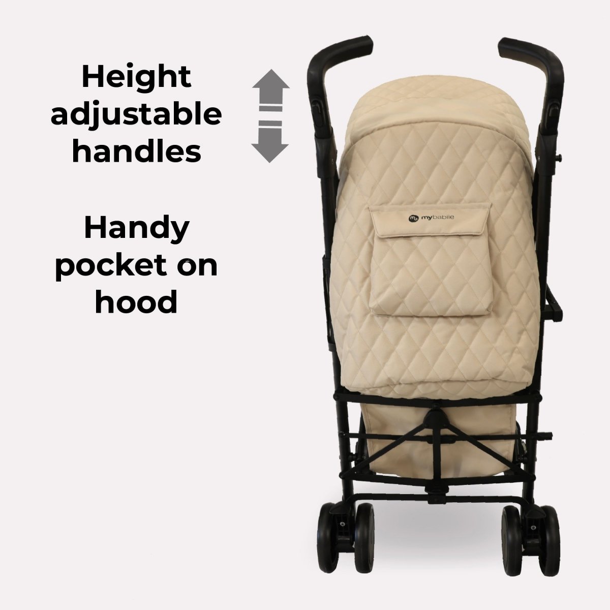 My Babiie MB51 Plus Stroller - Billie Faiers Quilted Sand - For Your Little One