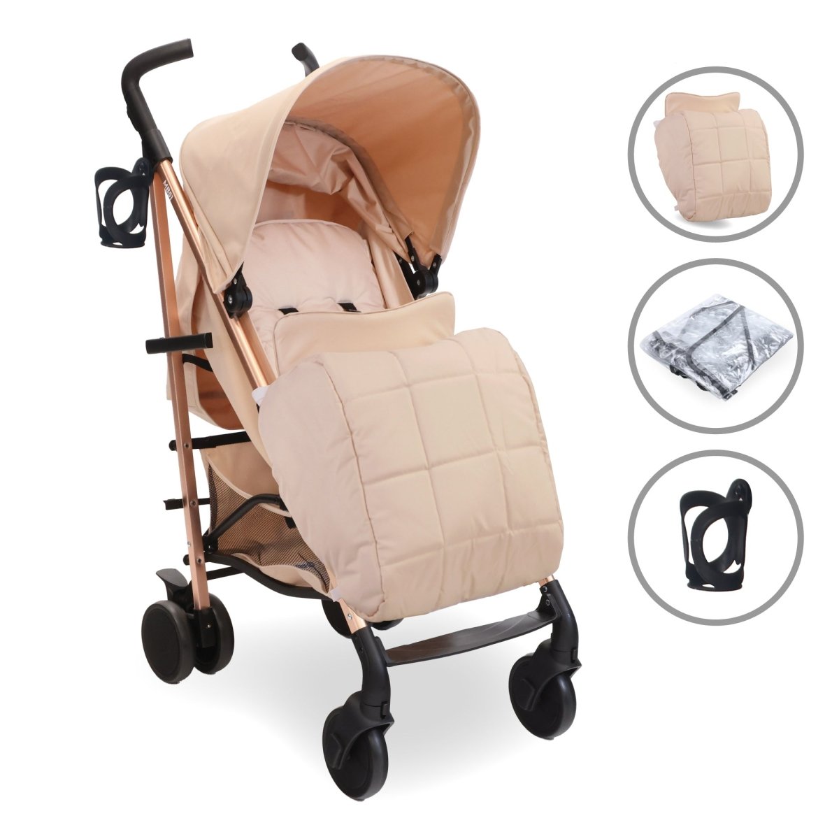 My Babiie MB51 Plus Stroller - Billie Faiers Rose Gold Blush - For Your Little One