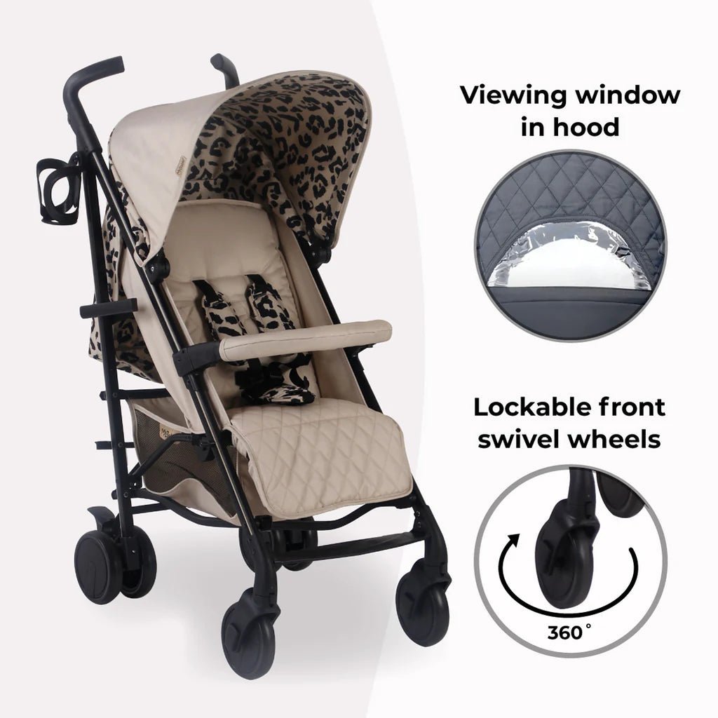 My Babiie MB51 Plus Stroller - Dani Dyer Fawn Leopard - For Your Little One