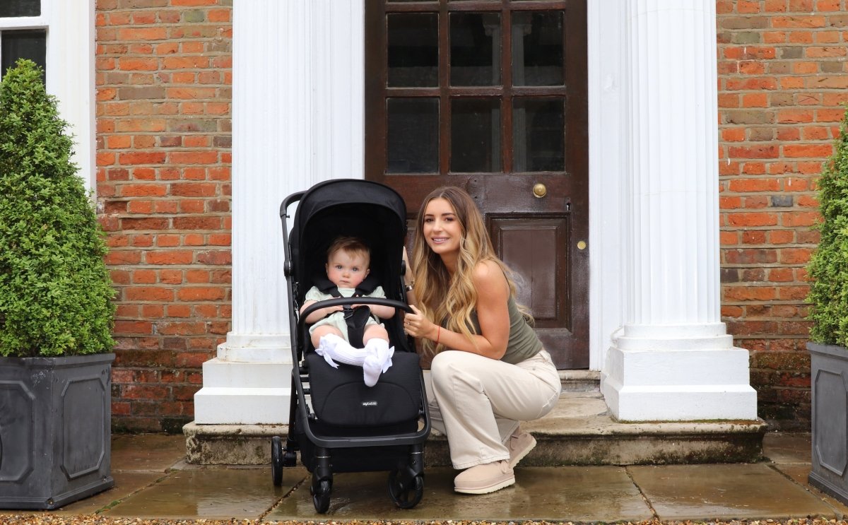 My Babiie MBX7 Plus Auto Fold Stroller - Black - For Your Little One