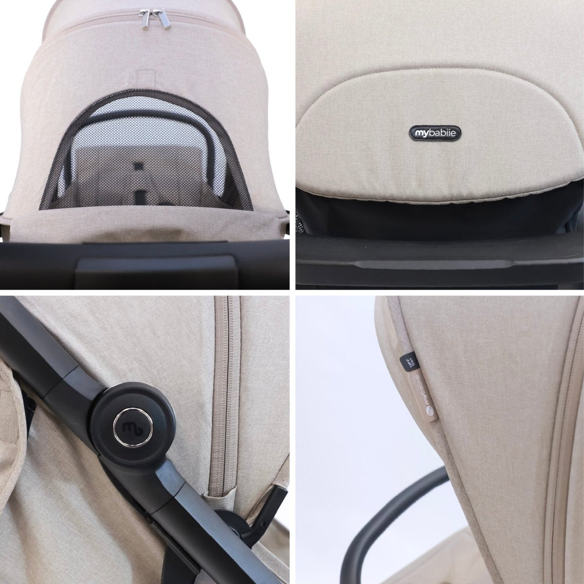 My Babiie MBX7 Plus Auto Fold Stroller - Camel - For Your Little One