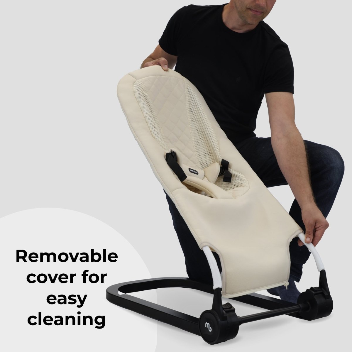 My Babiie Reclining Bouncer - Oatmeal - For Your Little One