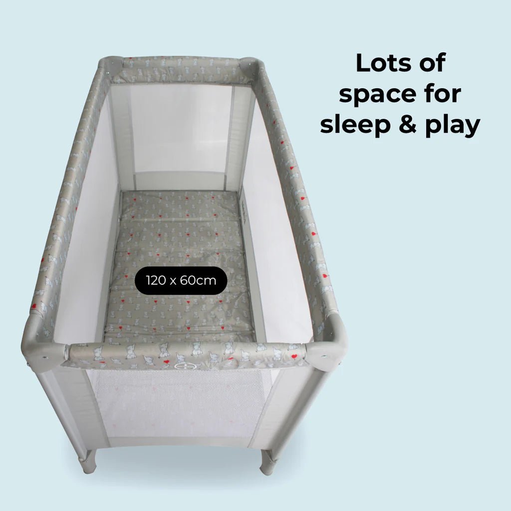 My Babiie Travel Cot - Elephants - For Your Little One