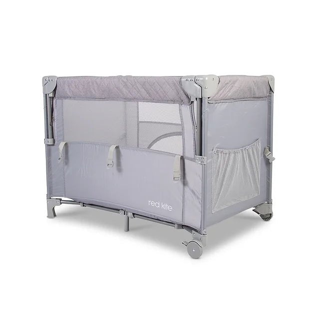 Red Kite Dreamer Bedside Crib - Quilt Grey - For Your Little One
