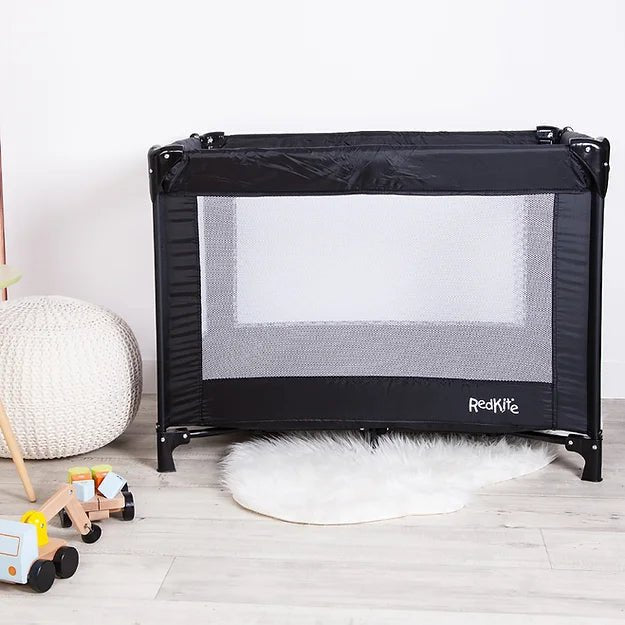 Red Kite Sleeptight Travel Cot - Black - For Your Little One