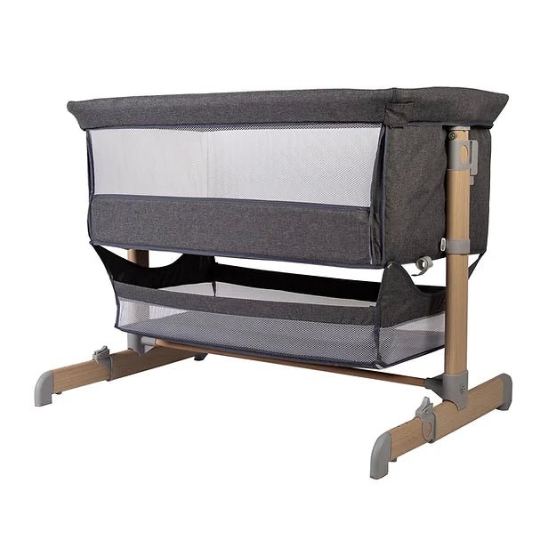 Red Kite Una Bedside Crib/Co Sleeper - Grey - For Your Little One