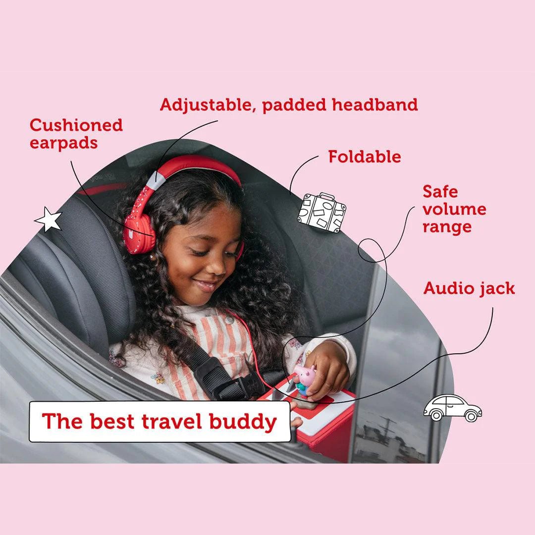 Tonies Foldable Headphones - Red - For Your Little One