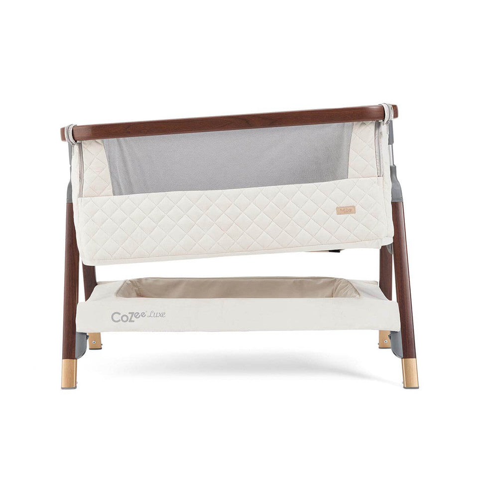 Tutti Bambini CoZee Luxe Bedside Crib - Walnut/Cream Tutti Bambini -  | For Your Little One
