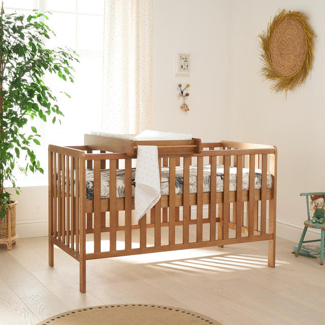 Tutti Bambini Malmo Cot Bed with Rio 3 Piece Room Set - Oak / Dove Grey - For Your Little One