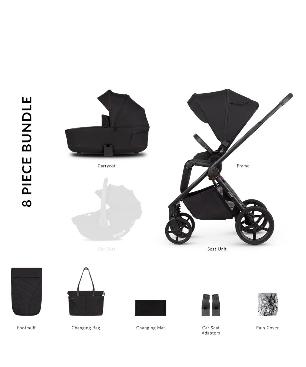 Venicci Claro 2 In 1 Pram - Noir - For Your Little One