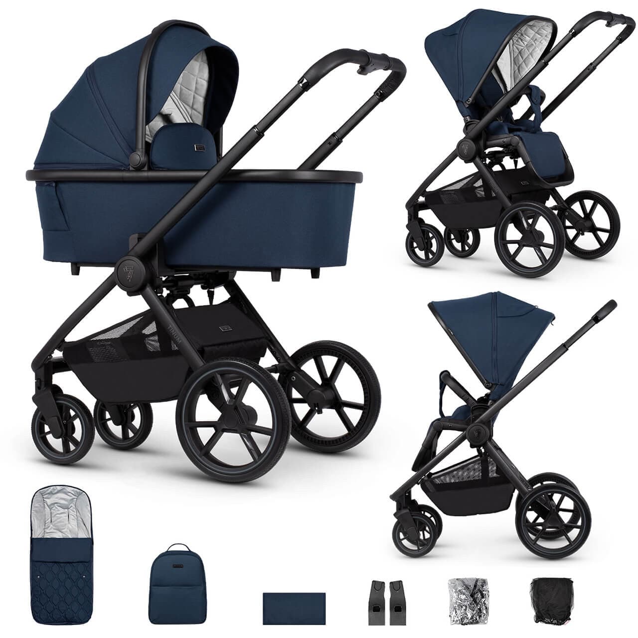 Venicci Tinum Edge2 In 1  Pram Pushchair - Ocean -  | For Your Little One