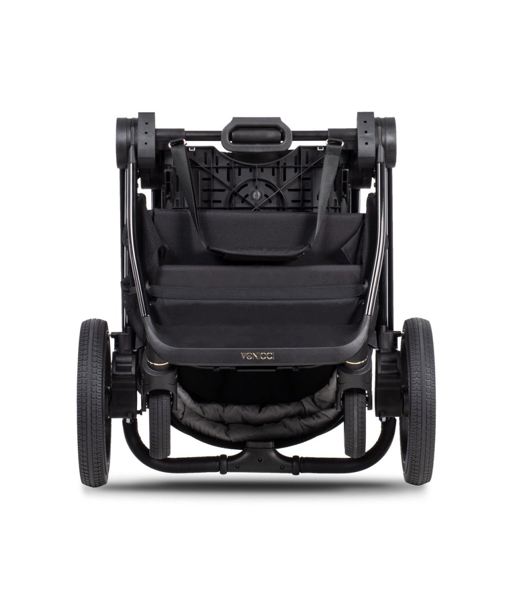 Venicci Upline 2 - 2 In 1 Pram Pushchair - All Black - For Your Little One